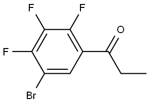 1-(5-bromo-2,3,4-trifluorophenyl)propan-1-one 结构式