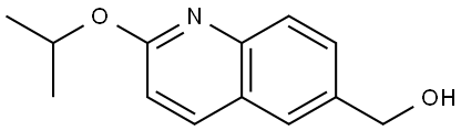 (2-isopropoxyquinolin-6-yl)methanol Structure