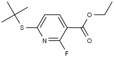 ethyl 6-(tert-butylthio)-2-fluoronicotinate|