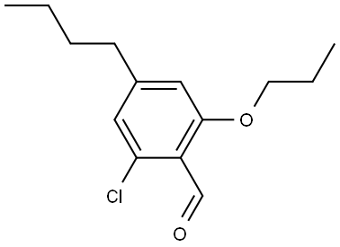 4-butyl-2-chloro-6-propoxybenzaldehyde Structure