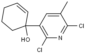 1-(2,6-dichloro-5-methylpyridin-3-yl)cyclohex-2-enol Structure