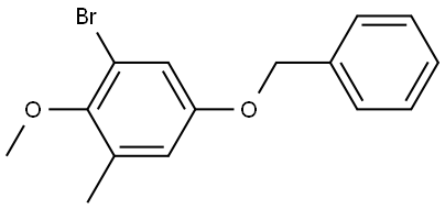 5-(benzyloxy)-1-bromo-2-methoxy-3-methylbenzene Structure