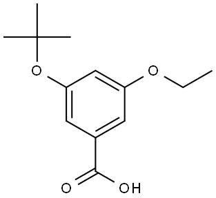 3-(tert-butoxy)-5-ethoxybenzoic acid Struktur