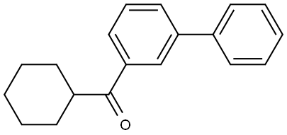 1,1'-biphenyl]-3-yl(cyclohexyl)methanone 结构式