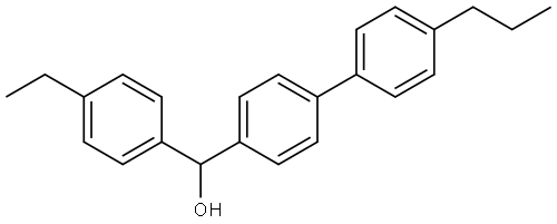 (4-ethylphenyl)(4'-propyl-[1,1'-biphenyl]-4-yl)methanol 结构式