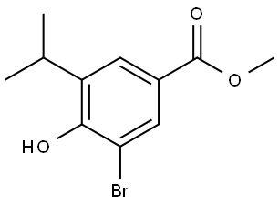 methyl 3-bromo-4-hydroxy-5-isopropylbenzoate Structure