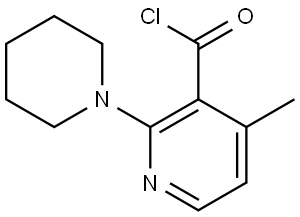 4-methyl-2-(piperidin-1-yl)nicotinoyl chloride Structure