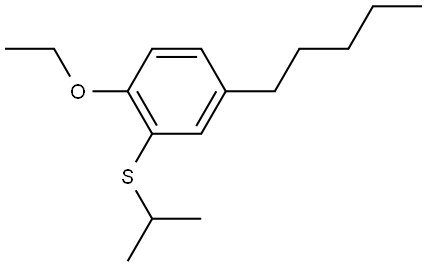 (2-ethoxy-5-pentylphenyl)(isopropyl)sulfane Structure