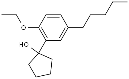 1-(2-ethoxy-5-pentylphenyl)cyclopentanol Struktur