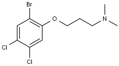 3-(2-bromo-4,5-dichlorophenoxy)-N,N-dimethylpropan-1-amine Structure