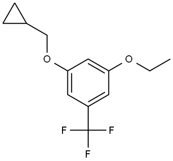 1-(cyclopropylmethoxy)-3-ethoxy-5-(trifluoromethyl)benzene Structure