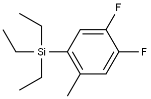 (4,5-difluoro-2-methylphenyl)triethylsilane Structure