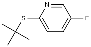 2-(tert-butylthio)-5-fluoropyridine Structure