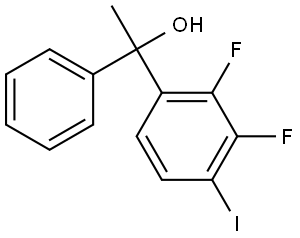 1-(2,3-difluoro-4-iodophenyl)-1-phenylethanol Structure