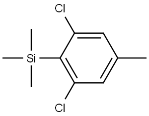 (2,6-dichloro-4-methylphenyl)trimethylsilane,3002458-44-5,结构式
