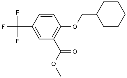 methyl 2-(cyclohexylmethoxy)-5-(trifluoromethyl)benzoate Structure