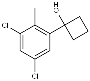 1-(3,5-dichloro-2-methylphenyl)cyclobutanol Structure