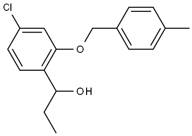 1-(4-chloro-2-((4-methylbenzyl)oxy)phenyl)propan-1-ol Structure