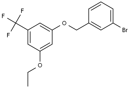 1-((3-bromobenzyl)oxy)-3-ethoxy-5-(trifluoromethyl)benzene,3002462-04-3,结构式