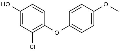 3-chloro-4-(4-methoxyphenoxy)phenol Structure