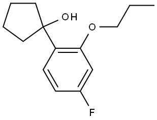 1-(4-fluoro-2-propoxyphenyl)cyclopentanol Structure