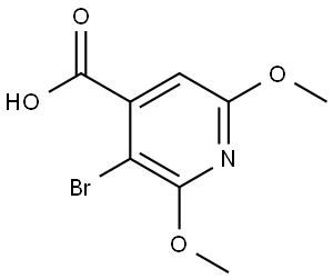 3-bromo-2,6-dimethoxyisonicotinic acid Structure