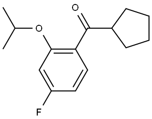 cyclopentyl(4-fluoro-2-isopropoxyphenyl)methanone Structure