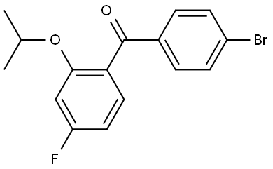 (4-bromophenyl)(4-fluoro-2-isopropoxyphenyl)methanone Structure