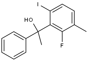 1-(2-fluoro-6-iodo-3-methylphenyl)-1-phenylethanol Structure