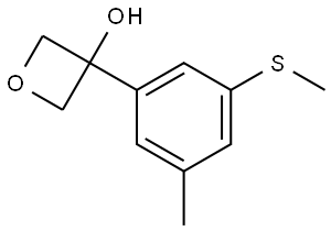 3-(3-methyl-5-(methylthio)phenyl)oxetan-3-ol|