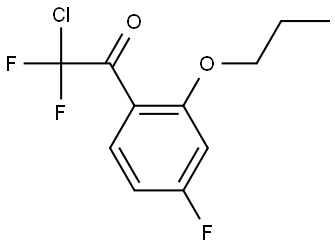 2-chloro-2,2-difluoro-1-(4-fluoro-2-propoxyphenyl)ethanone 结构式