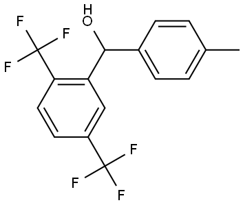 (2,5-bis(trifluoromethyl)phenyl)(p-tolyl)methanol Structure