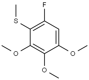 (6-fluoro-2,3,4-trimethoxyphenyl)(methyl)sulfane Structure