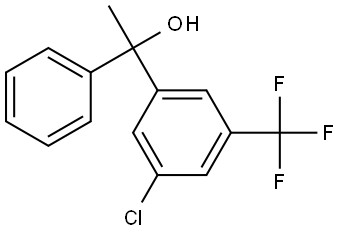 1-(3-chloro-5-(trifluoromethyl)phenyl)-1-phenylethanol Structure