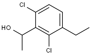 1-(2,6-dichloro-3-ethylphenyl)ethanol Structure