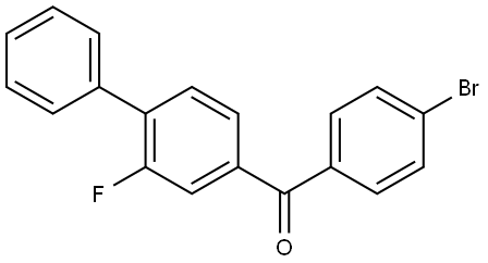 (4-bromophenyl)(2-fluoro-[1,1'-biphenyl]-4-yl)methanone Structure