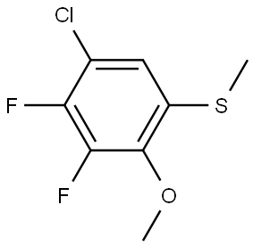 (5-chloro-3,4-difluoro-2-methoxyphenyl)(methyl)sulfane Structure