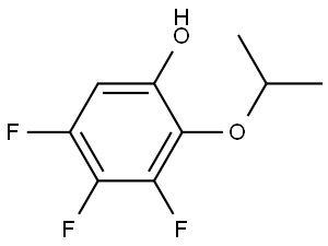 3,4,5-trifluoro-2-isopropoxyphenol 结构式