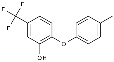 2-(p-tolyloxy)-5-(trifluoromethyl)phenol 化学構造式