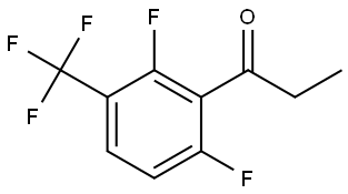 1-(2,6-difluoro-3-(trifluoromethyl)phenyl)propan-1-one Structure