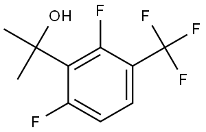 2-(2,6-difluoro-3-(trifluoromethyl)phenyl)propan-2-ol Structure