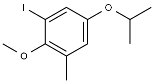 1-iodo-5-isopropoxy-2-methoxy-3-methylbenzene Structure