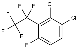 1,2-dichloro-4-fluoro-3-(perfluoroethyl)benzene Structure