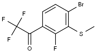 1-(4-bromo-2-fluoro-3-(methylthio)phenyl)-2,2,2-trifluoroethanone,3002471-04-4,结构式