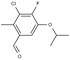3-chloro-4-fluoro-5-isopropoxy-2-methylbenzaldehyde Structure