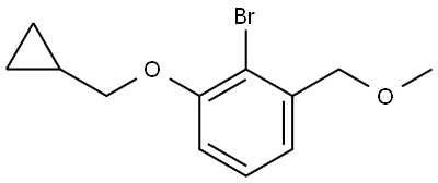 2-bromo-1-(cyclopropylmethoxy)-3-(methoxymethyl)benzene Structure