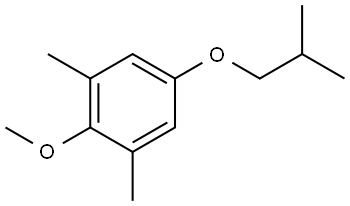 5-isobutoxy-2-methoxy-1,3-dimethylbenzene Structure