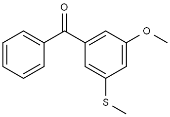 (3-methoxy-5-(methylthio)phenyl)(phenyl)methanone,3002472-30-9,结构式