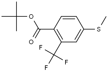 tert-butyl 4-(methylthio)-2-(trifluoromethyl)benzoate Struktur