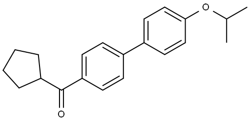 cyclopentyl(4'-isopropoxy-[1,1'-biphenyl]-4-yl)methanone 结构式